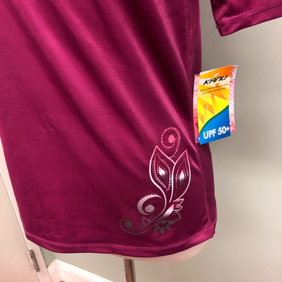 Kanu Rashguard | Women’s Pink Swim Shirt | Size Large - Picture 2 of 3